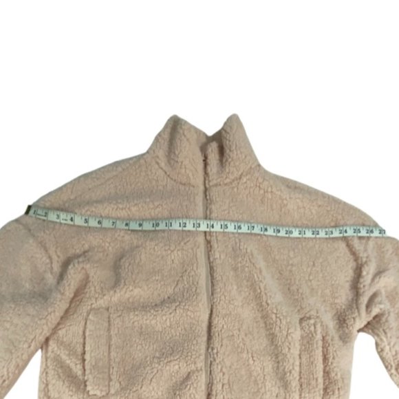 No Boundaries Teddy Style Cream Colored Jacket Size Juniors 11-13/Large - Picture 8 of 12